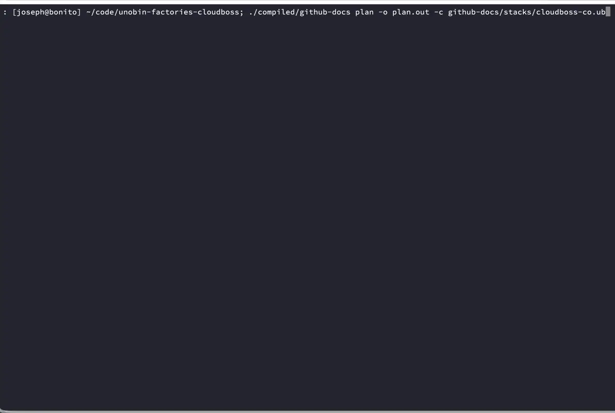 Apply UI showing an apply run
